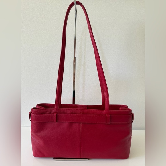 New OSOI Red Leather Brooke Bag Handbag - Picture 7 of 11